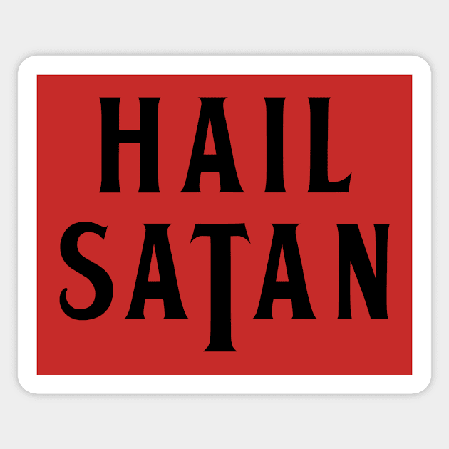 Hail Satan Sticker by NobleTeeShop